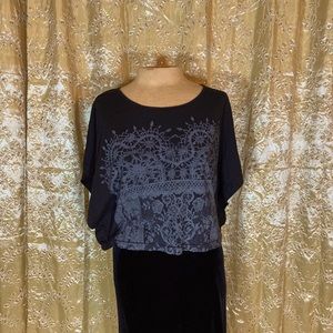 Forever 21 Black Cropped Top